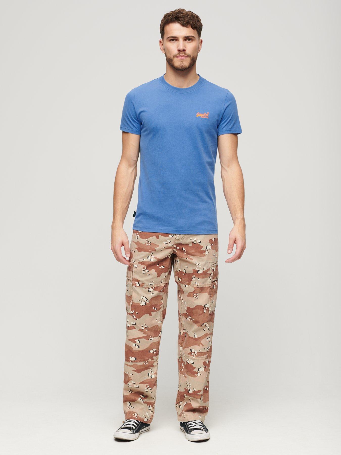 Image 2 of 5 of Superdry Essential Logo Embroidered T-Shirt - Bright Blue