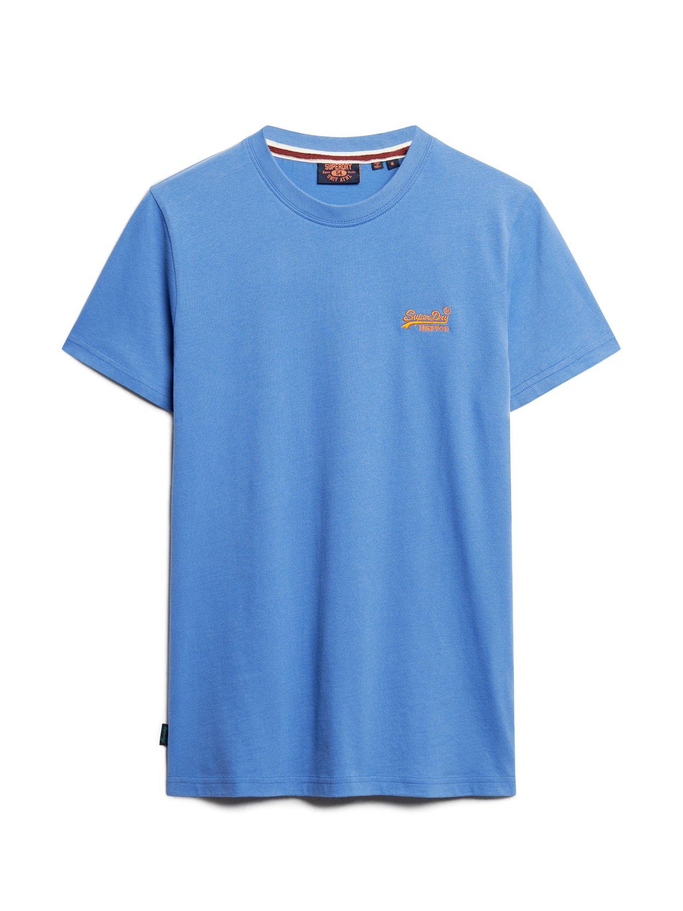 Image 5 of 5 of Superdry Essential Logo Embroidered T-Shirt - Bright Blue