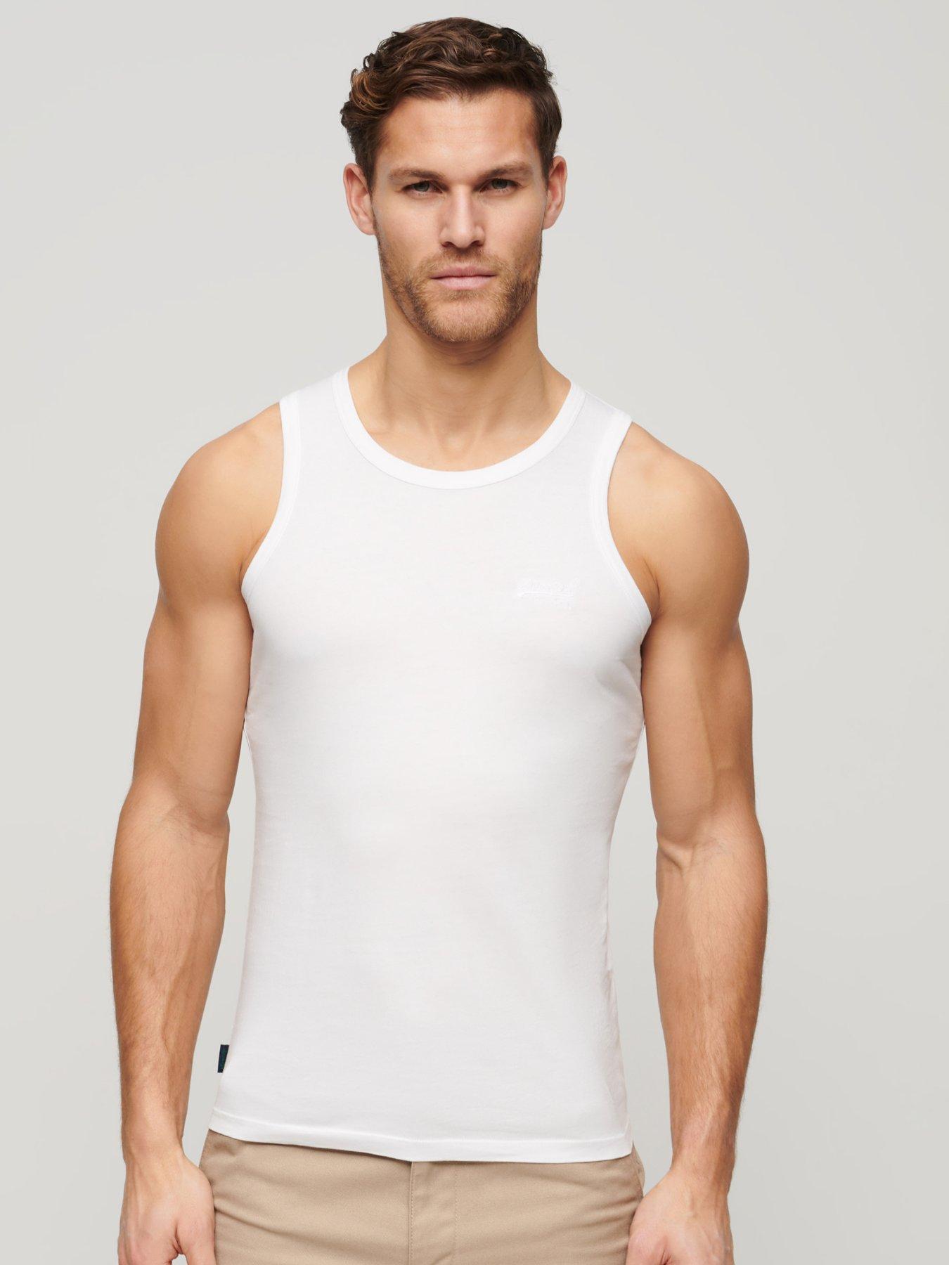 undefined Essential Logo Vest Top - White