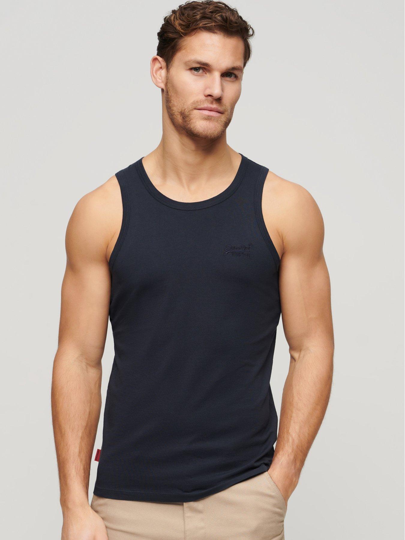 undefined Essential Logo Vest Top - Black