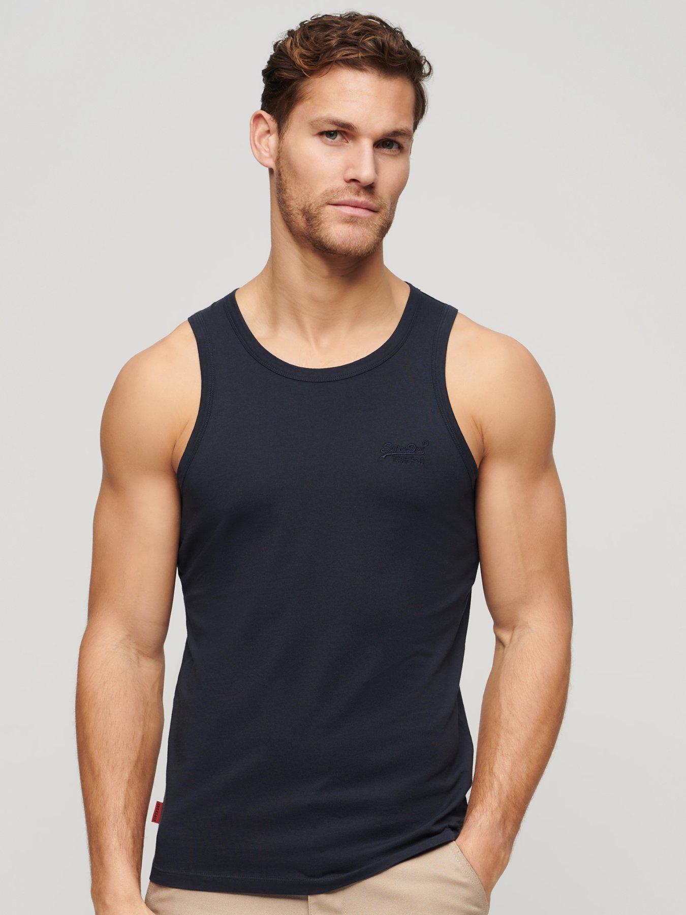 undefined Essential Logo Vest Top - Navy