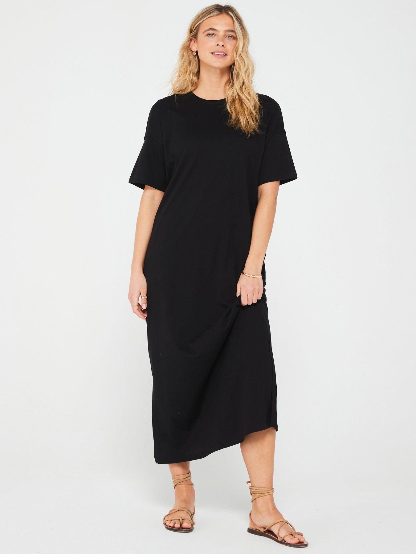 Ankle length t shirt dress best sale