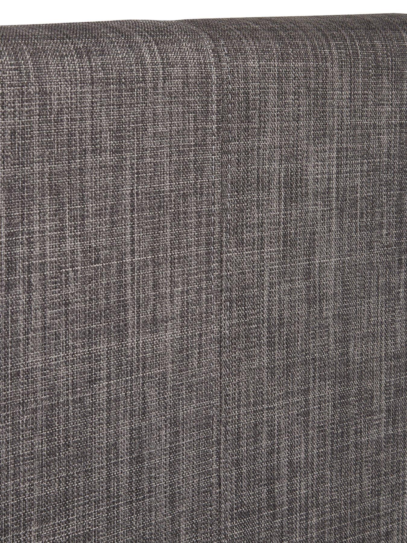 Image 6 of 6 of The Very Collection Riley Fabric Single Bed Frame with Mattress Options (Buy &amp; SAVE!) - Dark Grey - FSC&reg; Certified