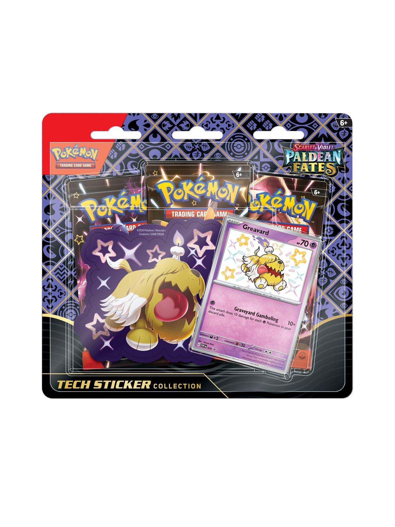 Pokemon TCG: Scarlet & Violet 4.5 Paldean Fates Tech Sticker Box ...