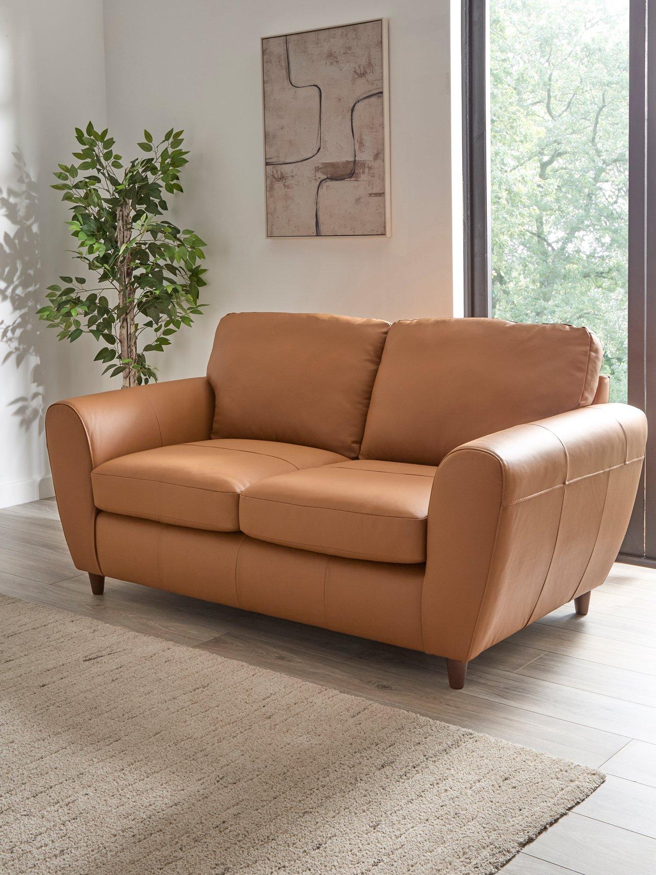 The Very Collection Shay Italian Leather 2 Seater Sofa