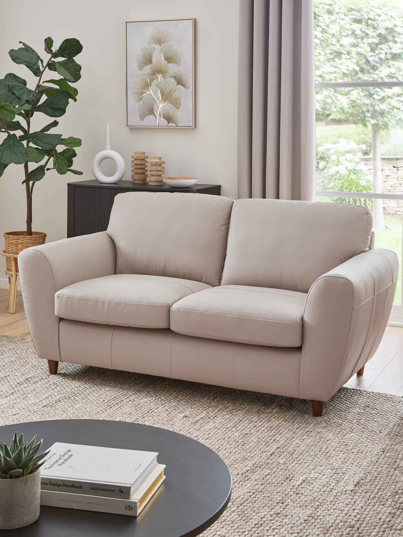 undefined Shay 2 Seater 100% Leather Standard Back Sofa