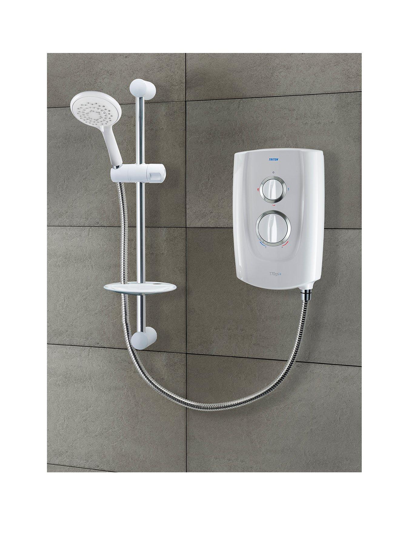 Product photograph of Triton T70gsi 9 5kw White Electric Shower from very.co.uk