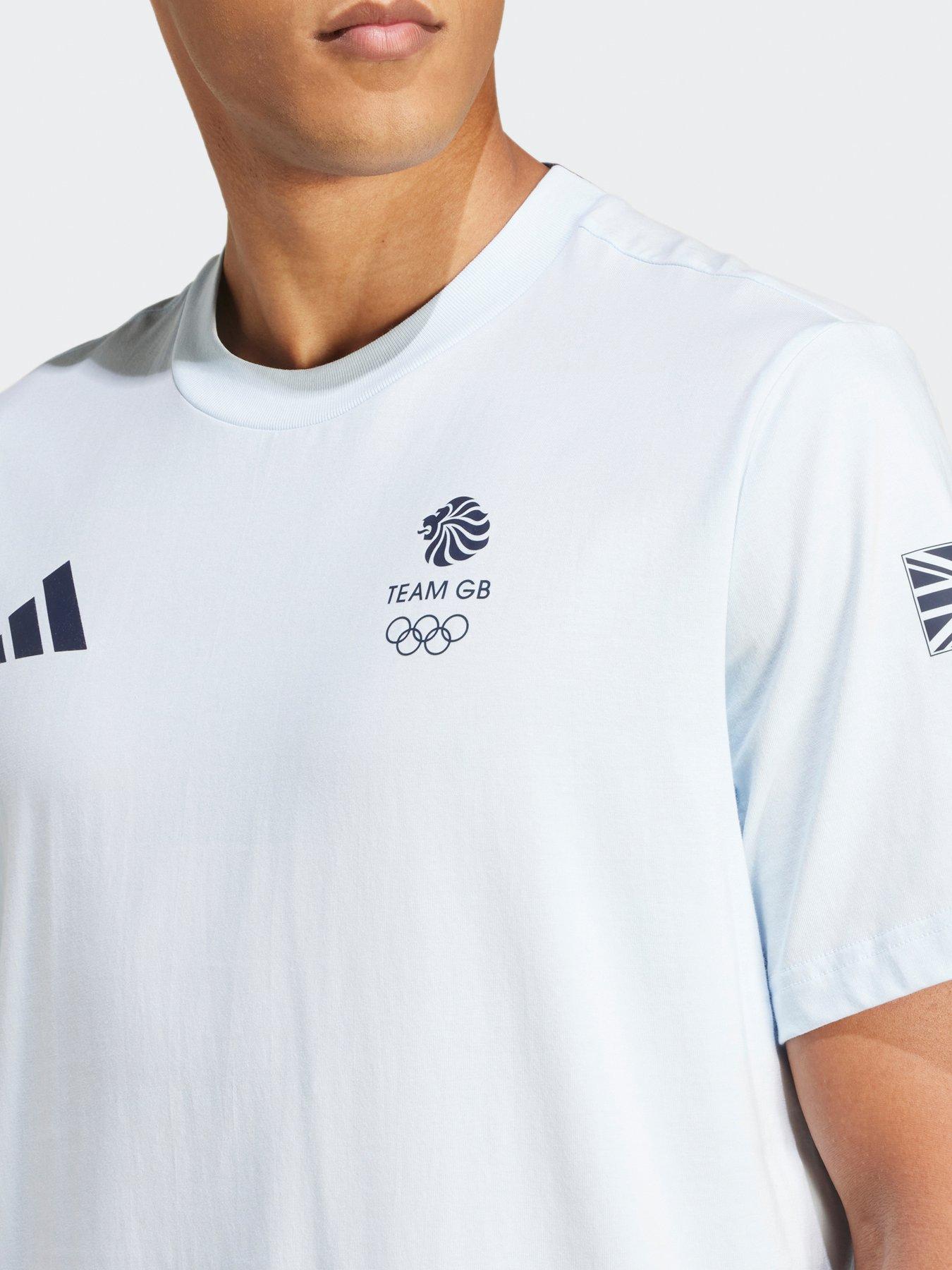 Image 4 of 5 of adidas Mens Team Gb Tee - Blue