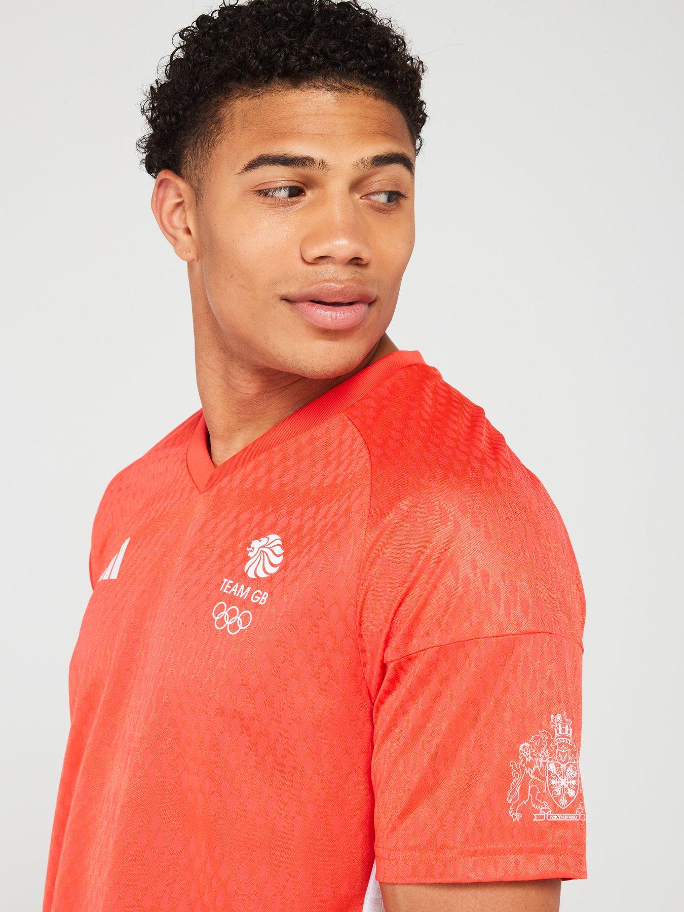 adidas Mens Team Gb Football Jersey - Red | Very