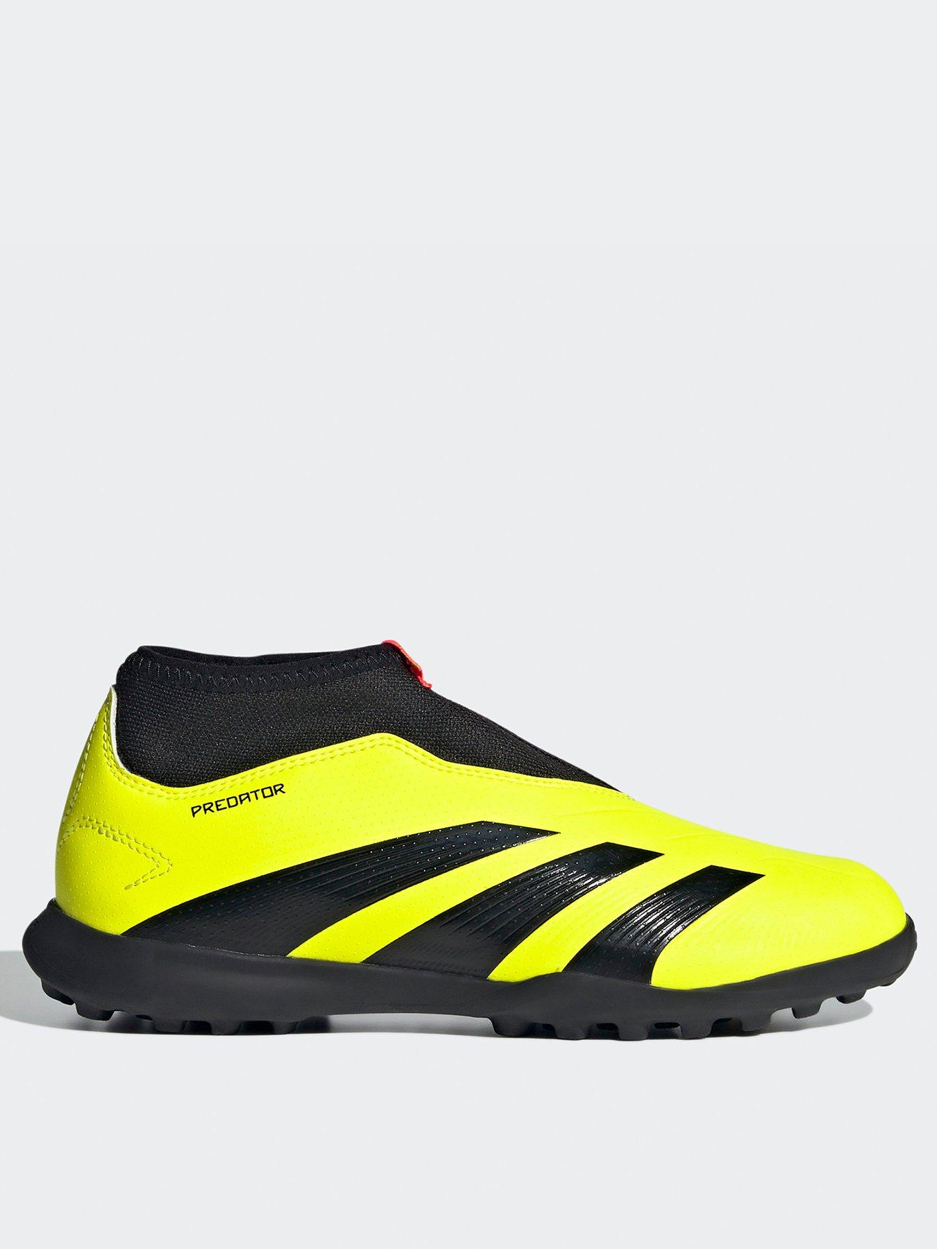 adidas Junior Predator Accuracy Laceless 20.3 Astro Turf Football Boot -yellow, Yellow, Size 5