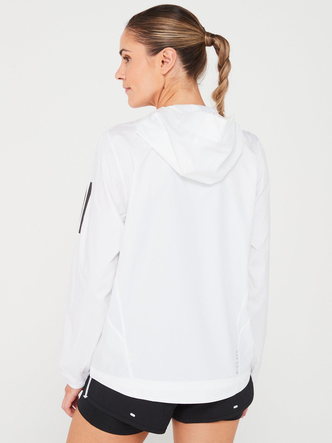 Adidas womens jacket white sales