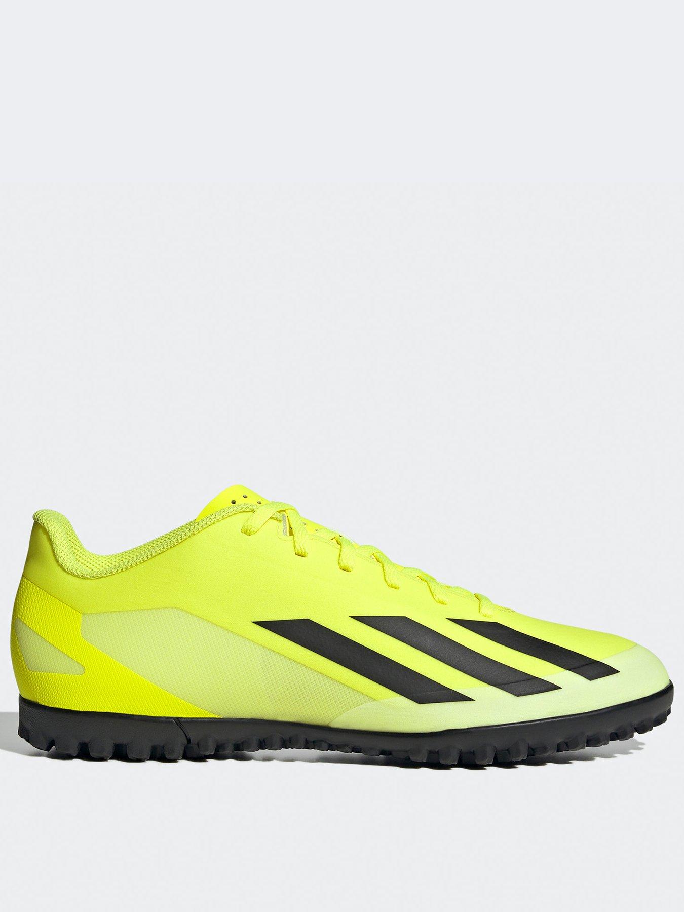 adidas Mens X Crazyfast Club Turf Football Boots - Yellow/Black/White ...
