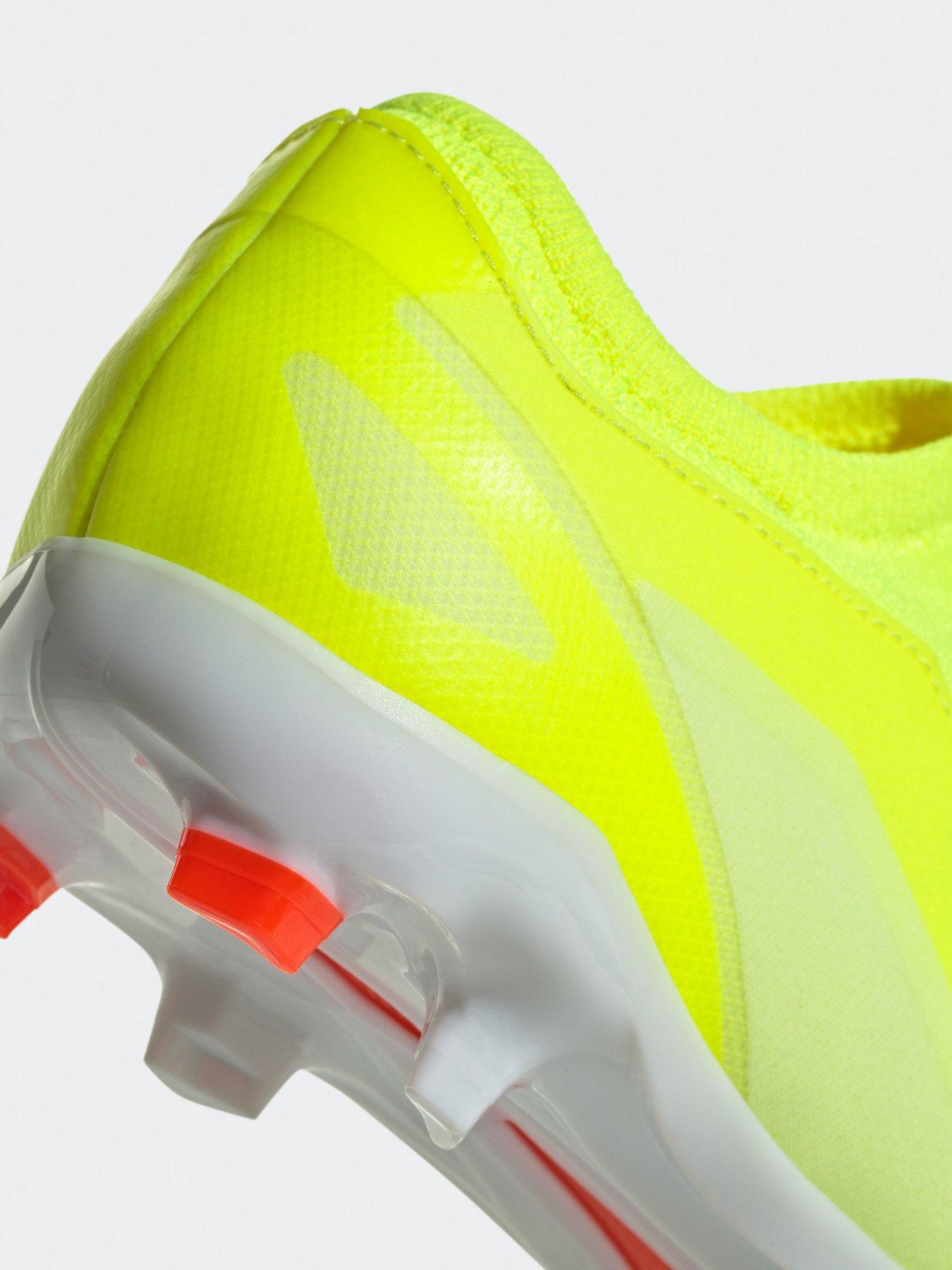 Image 6 of 6 of adidas Junior X Crazyfast League Laceless Firm Ground Boots - Yellow/Black/White