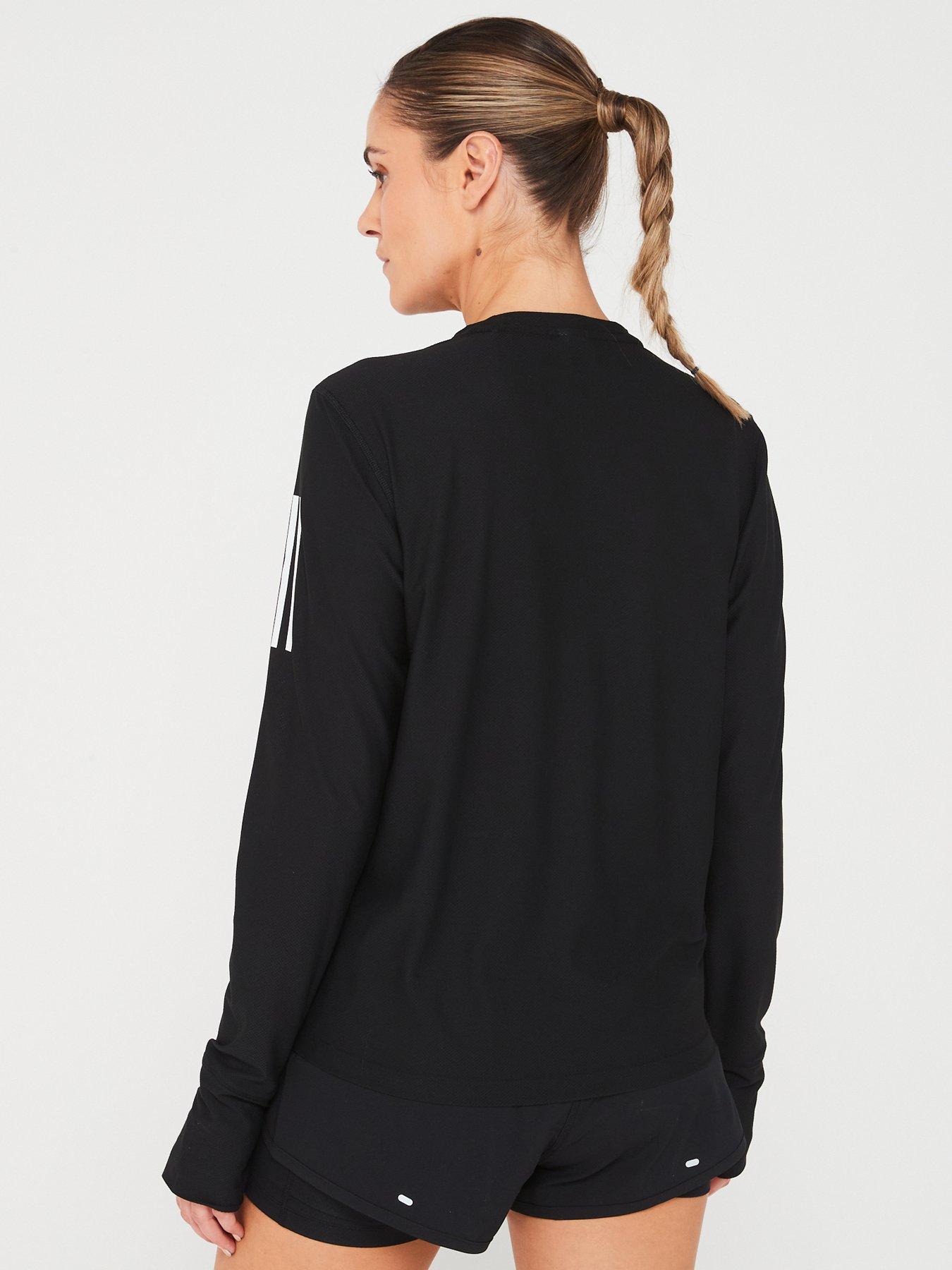 Image 2 of 6 of adidas Women's Running Own The Run Long Sleeve Tee - Black