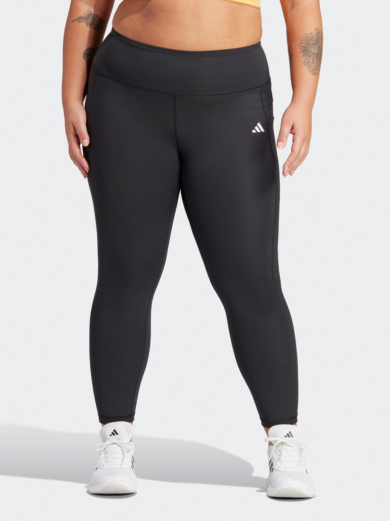 undefined Womens Training Plus Size Train Optime Tights - Black