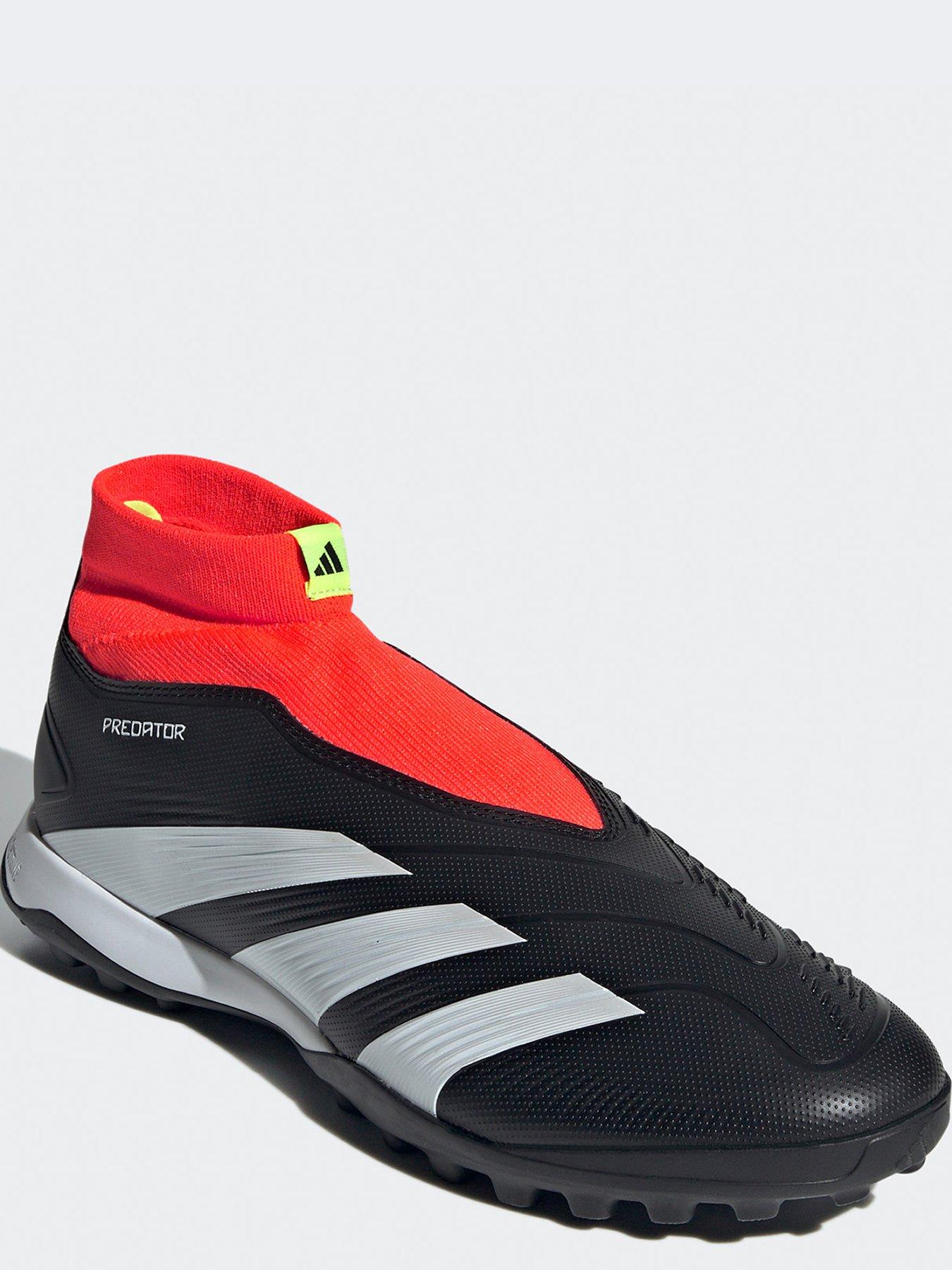 Image 2 of 6 of adidas Men's Predator 24 League Laceless Turf Football Boots&nbsp;- Black/White