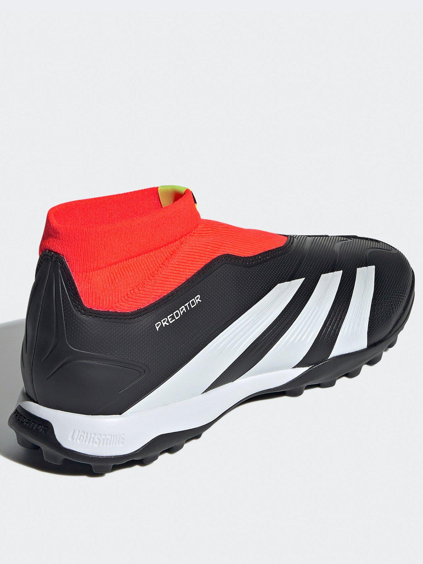 Image 3 of 6 of adidas Men's Predator 24 League Laceless Turf Football Boots&nbsp;- Black/White