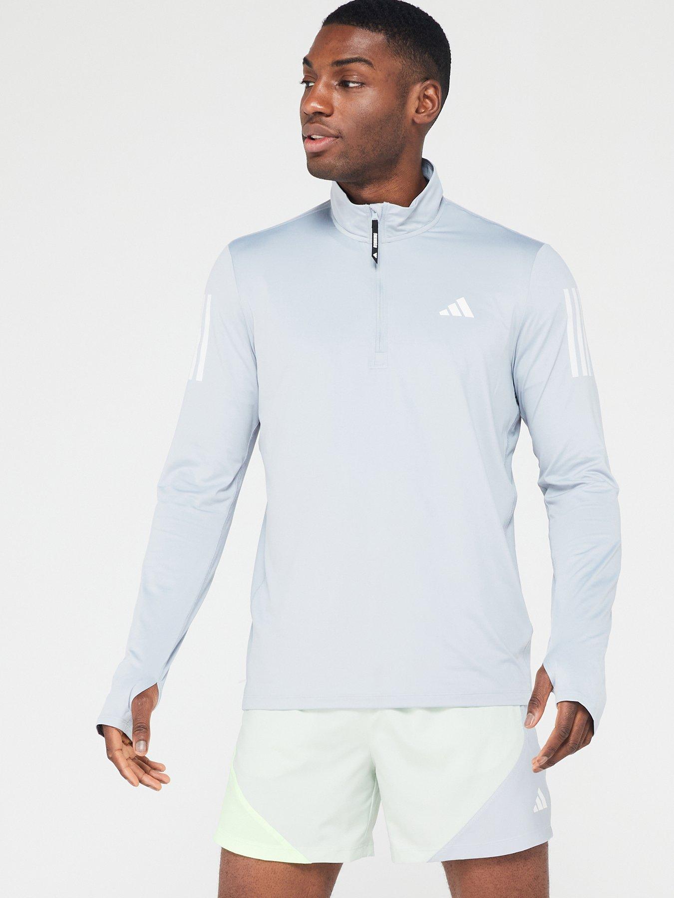 undefined Men's Running Own The Run Half Zip - Grey