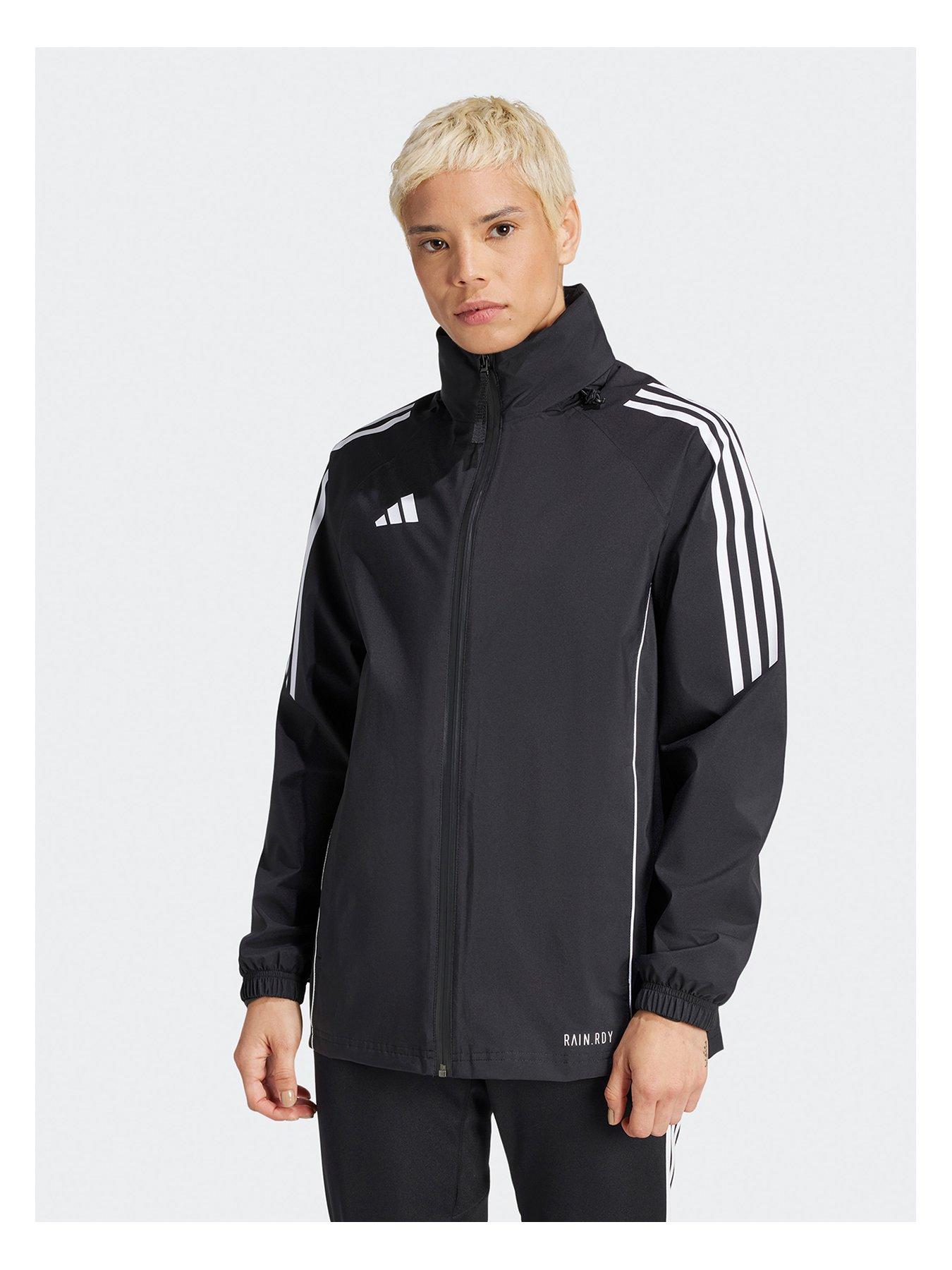 adidas Women's Tiro 24 Training Jacket - Black/White, Black/White, Size S, Women