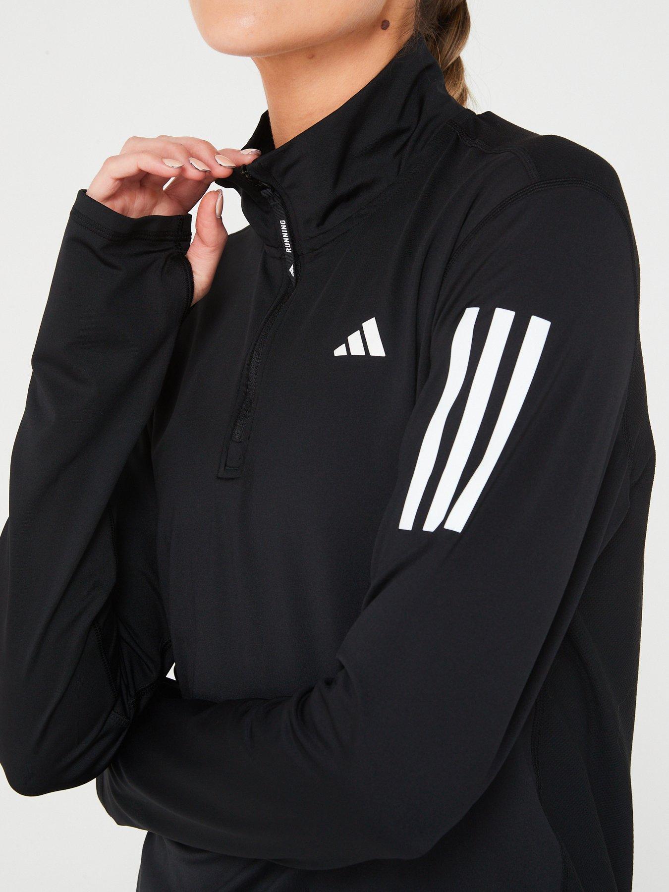 Adidas half zip jacket women's hotsell