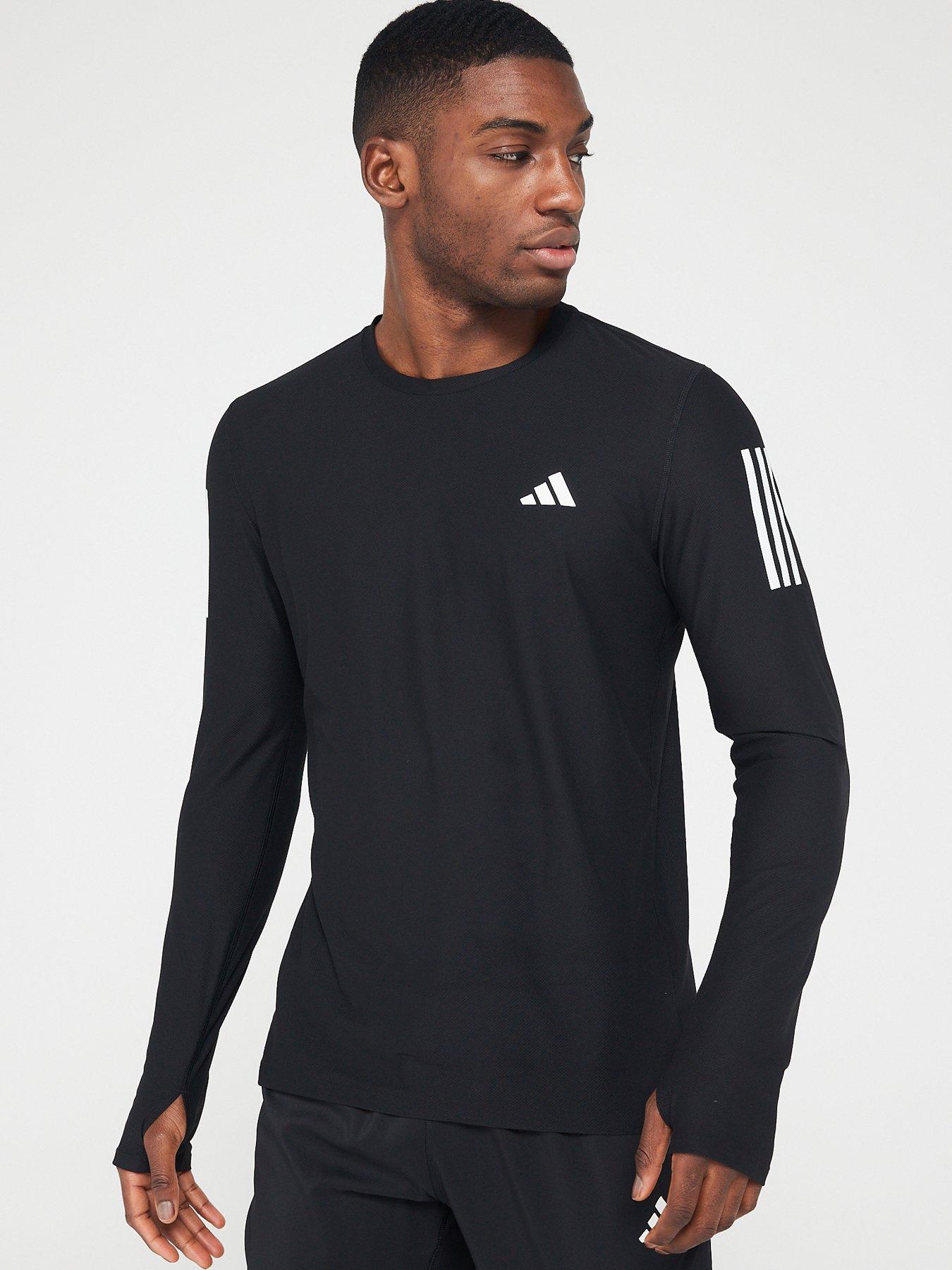 adidas Men's Running Own The Run Long Sleeve T-Shirt - Black