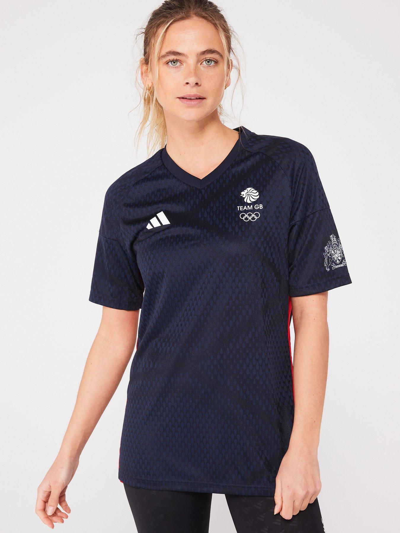 adidas Women's Team GB Football Jersey - Navy | Very.co.uk