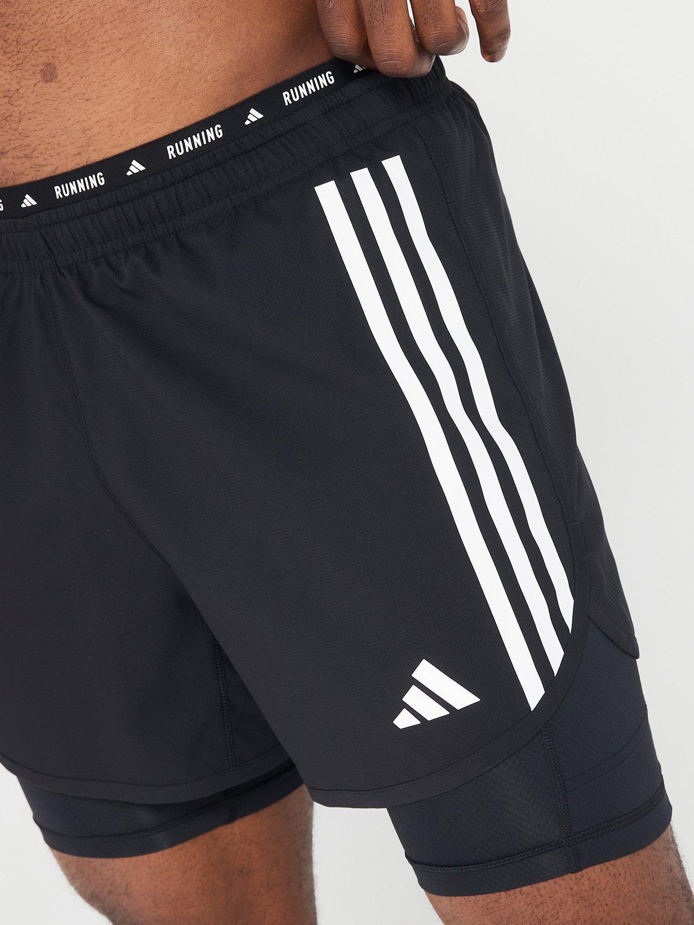 Adidas 3 stripe running shorts online