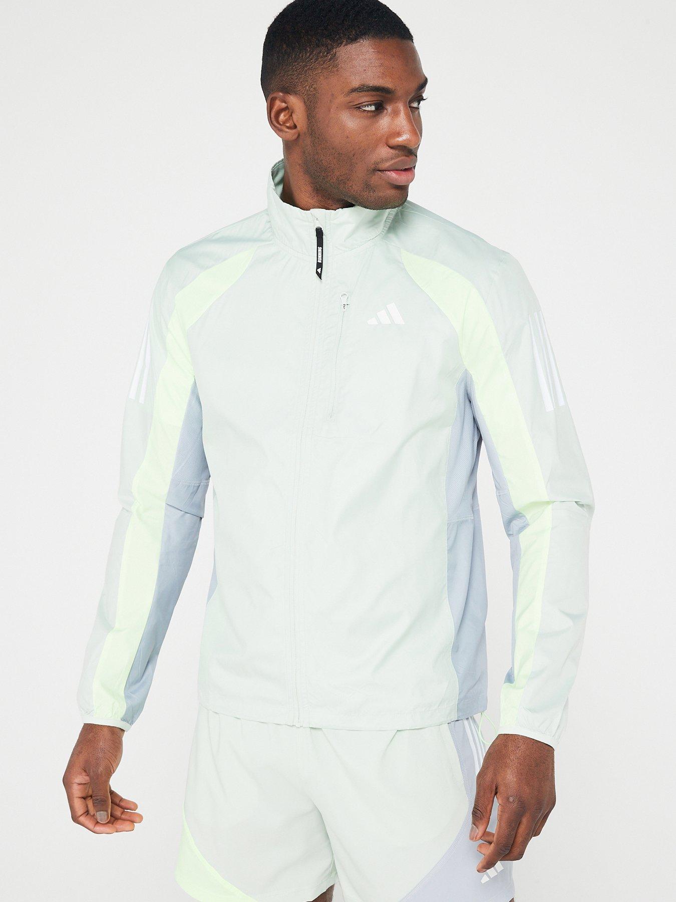 Adidas own the run jacket green hot sale