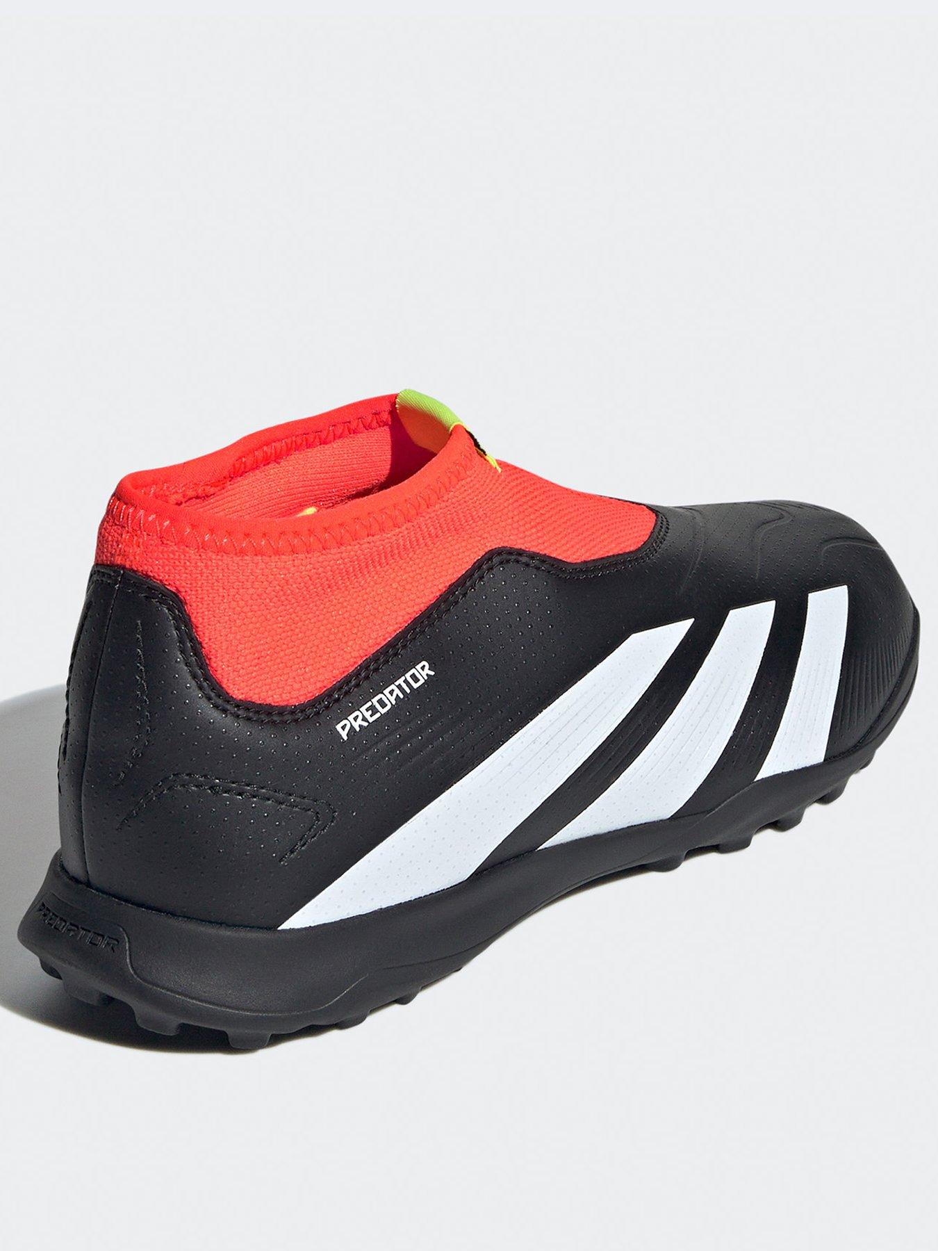 Image 3 of 6 of adidas Junior Predator 24 League Laceless Turf&nbsp;Football&nbsp;Boots&nbsp;- Black/White
