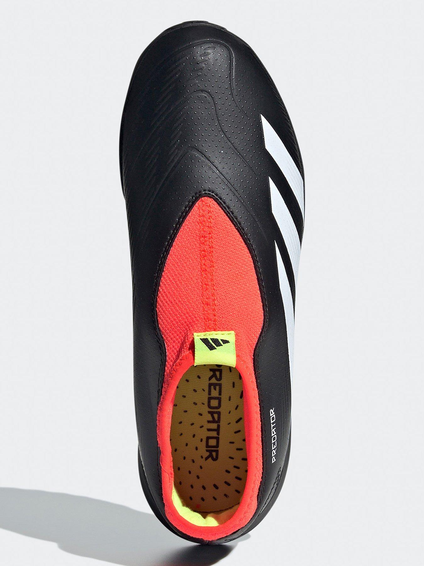 Image 4 of 6 of adidas Junior Predator 24 League Laceless Turf&nbsp;Football&nbsp;Boots&nbsp;- Black/White