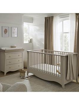 Product photograph of Cuddleco Clara 2 Piece Nursery Furniture Set- Cashmere Ash from very.co.uk