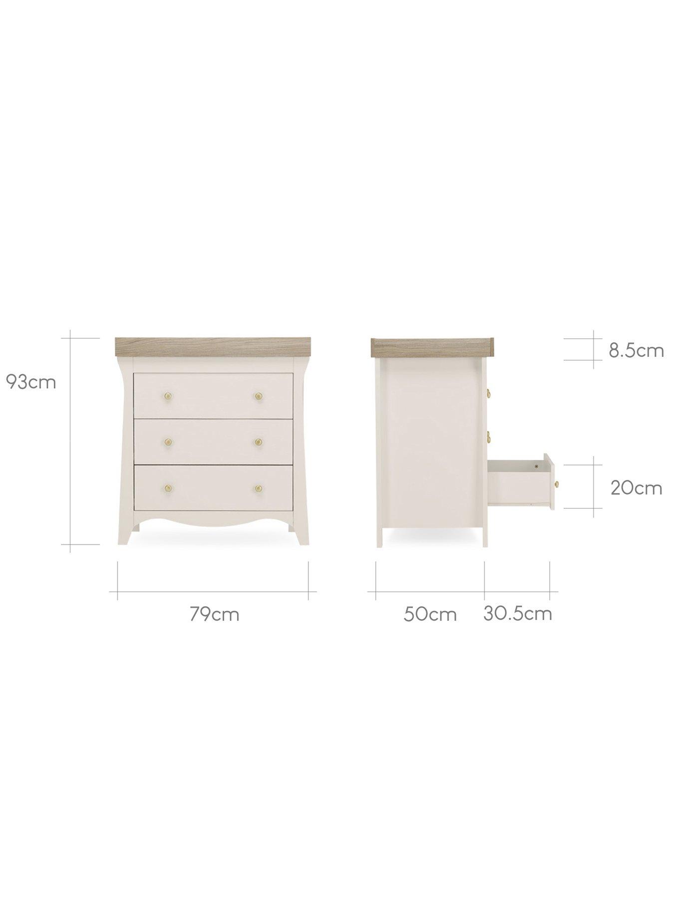 Image 6 of 7 of CuddleCo Clara 2 Piece Nursery Furniture Set- Cashmere/Ash