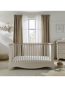 Product photograph of Cuddleco Clara Cot Bed - Cashmere Ash from very.co.uk