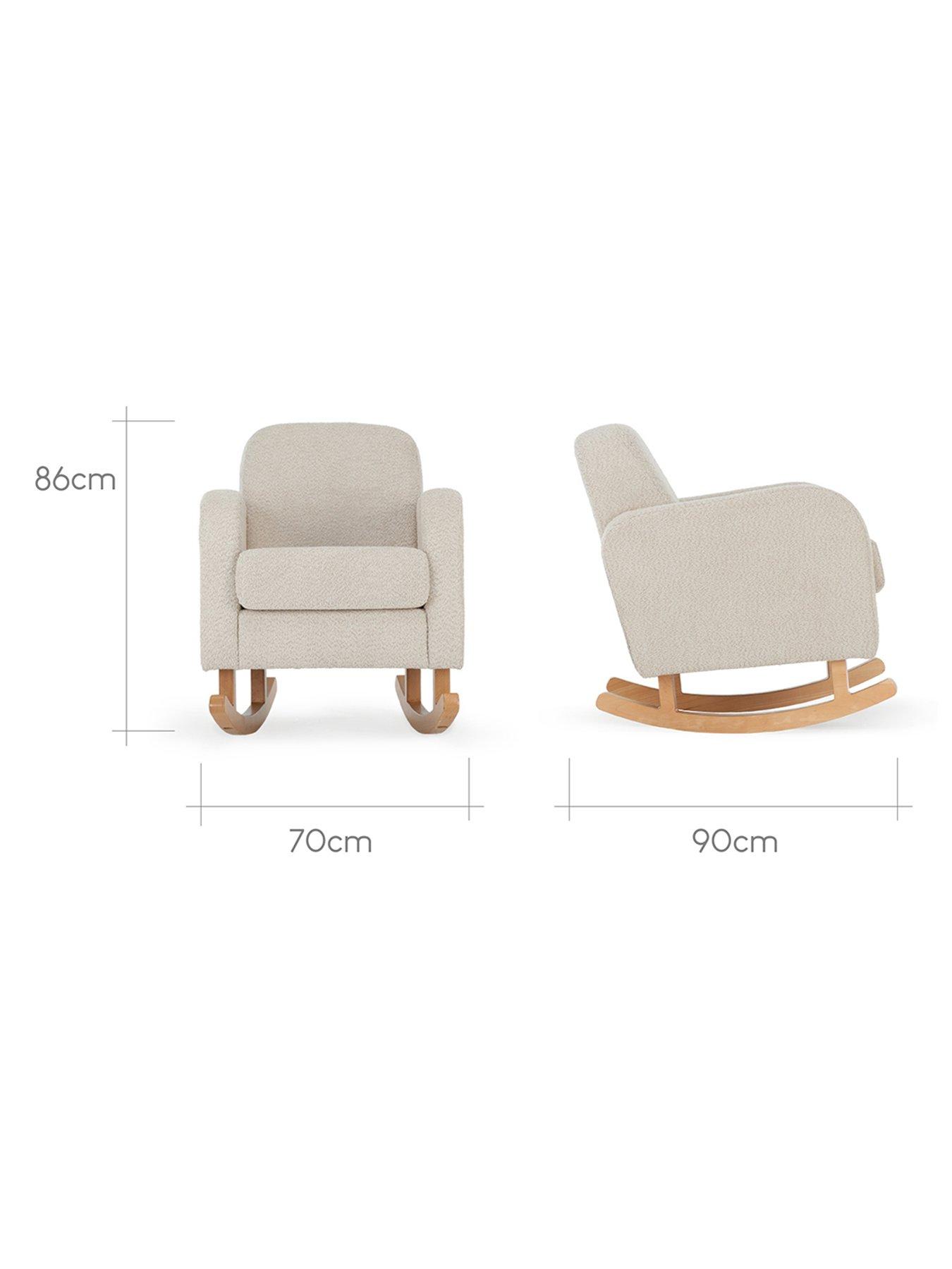Image 6 of 6 of CuddleCo Etta Nursing Chair - Boucle Mushroom
