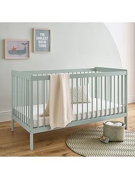 Product photograph of Cuddleco Nola Cot Bed - Sage Green from very.co.uk