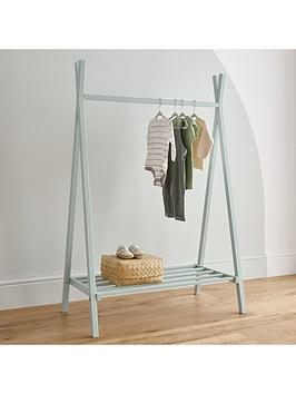 Product photograph of Cuddleco Nola Clothes Rail - Sage Green from very.co.uk