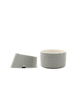 Product photograph of Scruffs Classic Flat Faced 2pc Bowl Set Grey- 18 20cm from very.co.uk