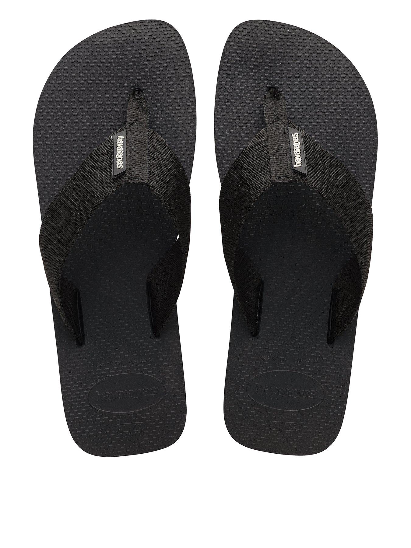 undefined Urban Basic Material Flip Flop - Black