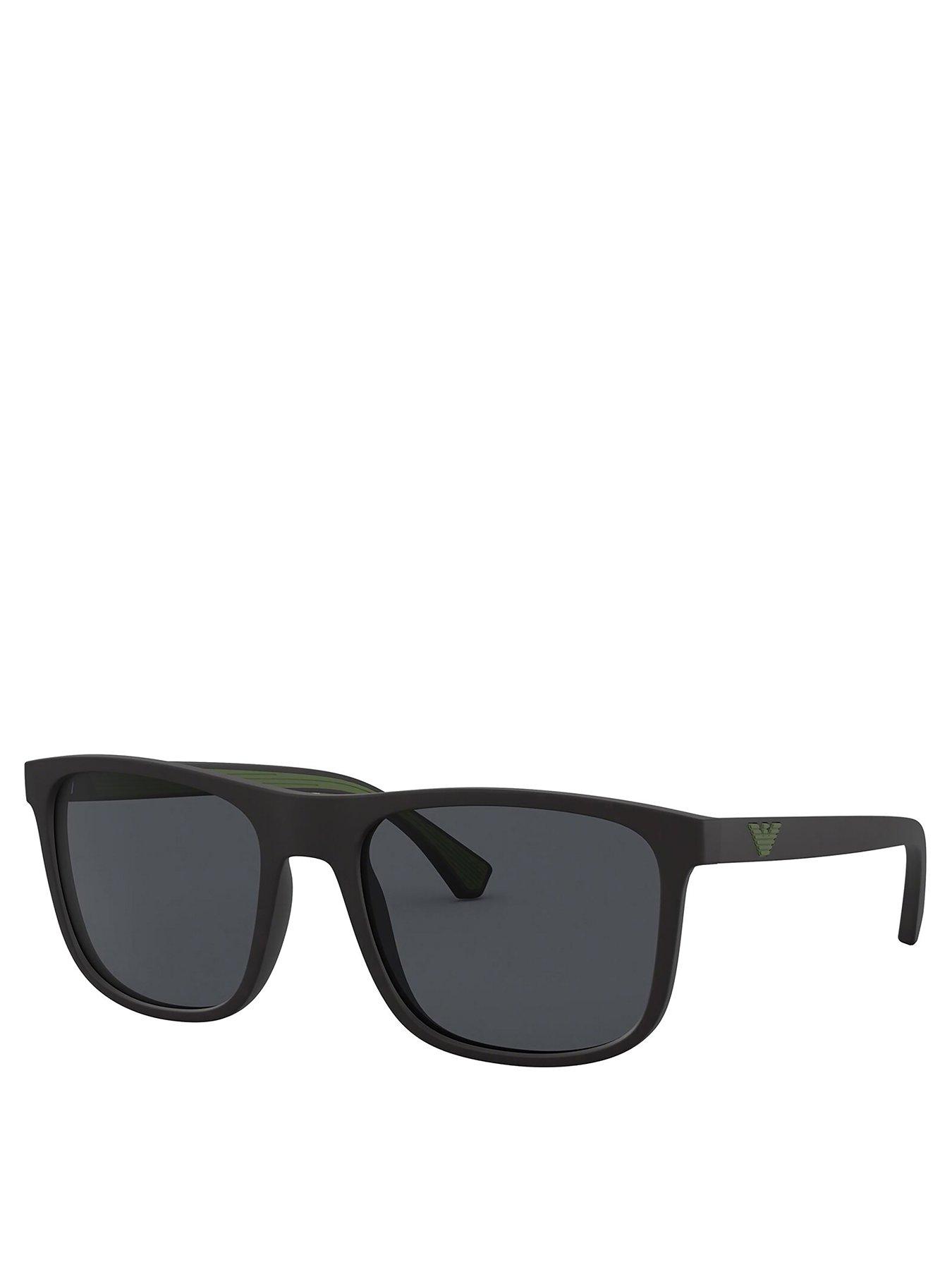 Emporio Armani 0EA4129 Square Sunglasses - Black