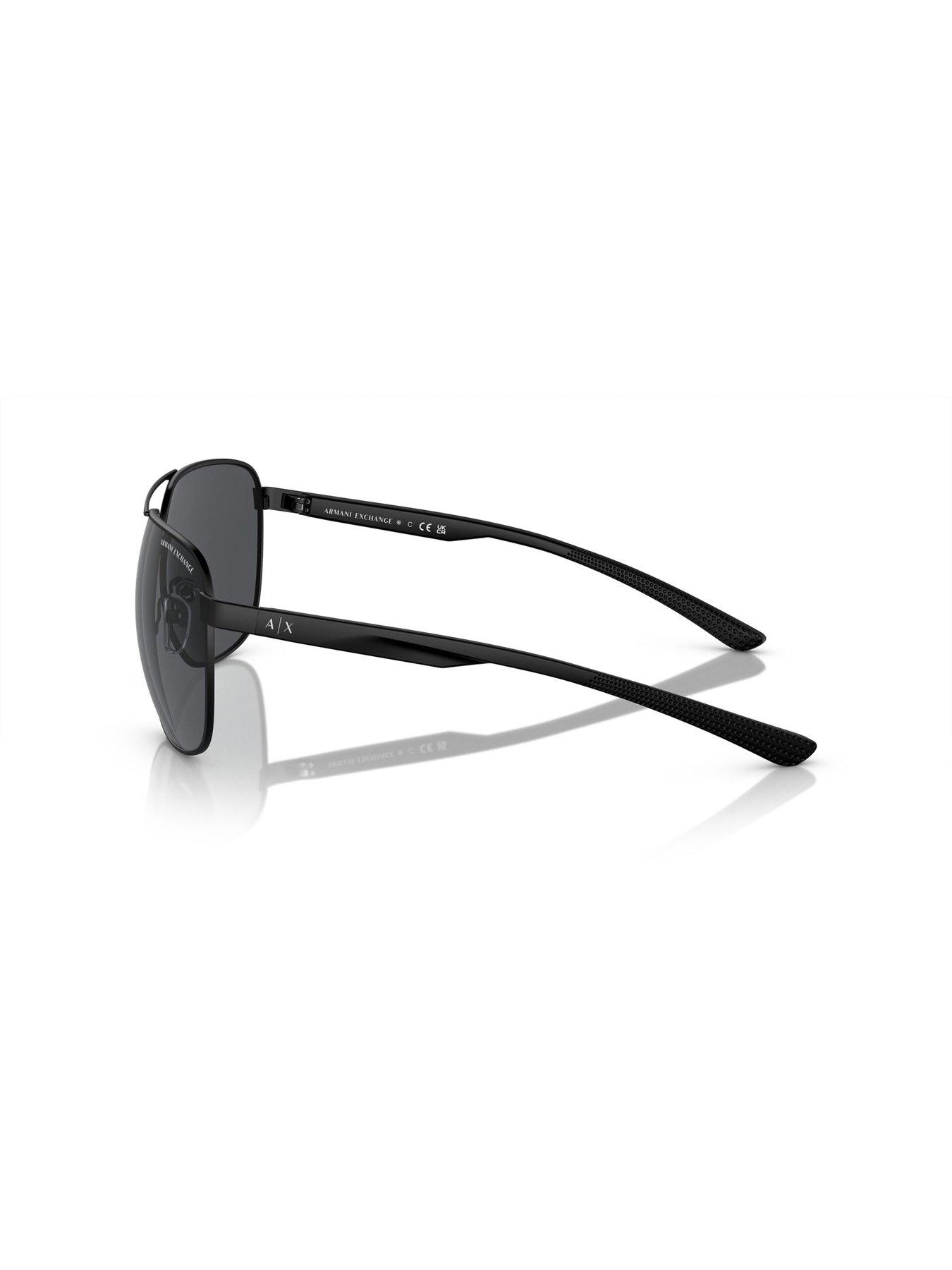 Image 2 of 3 of Armani Exchange AX2047S Aviator Sunglasses - Black