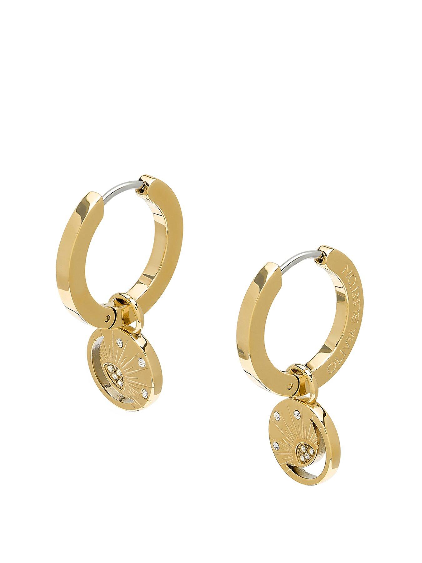 Olivia Burton Gold IP Sun Hoop Earrings