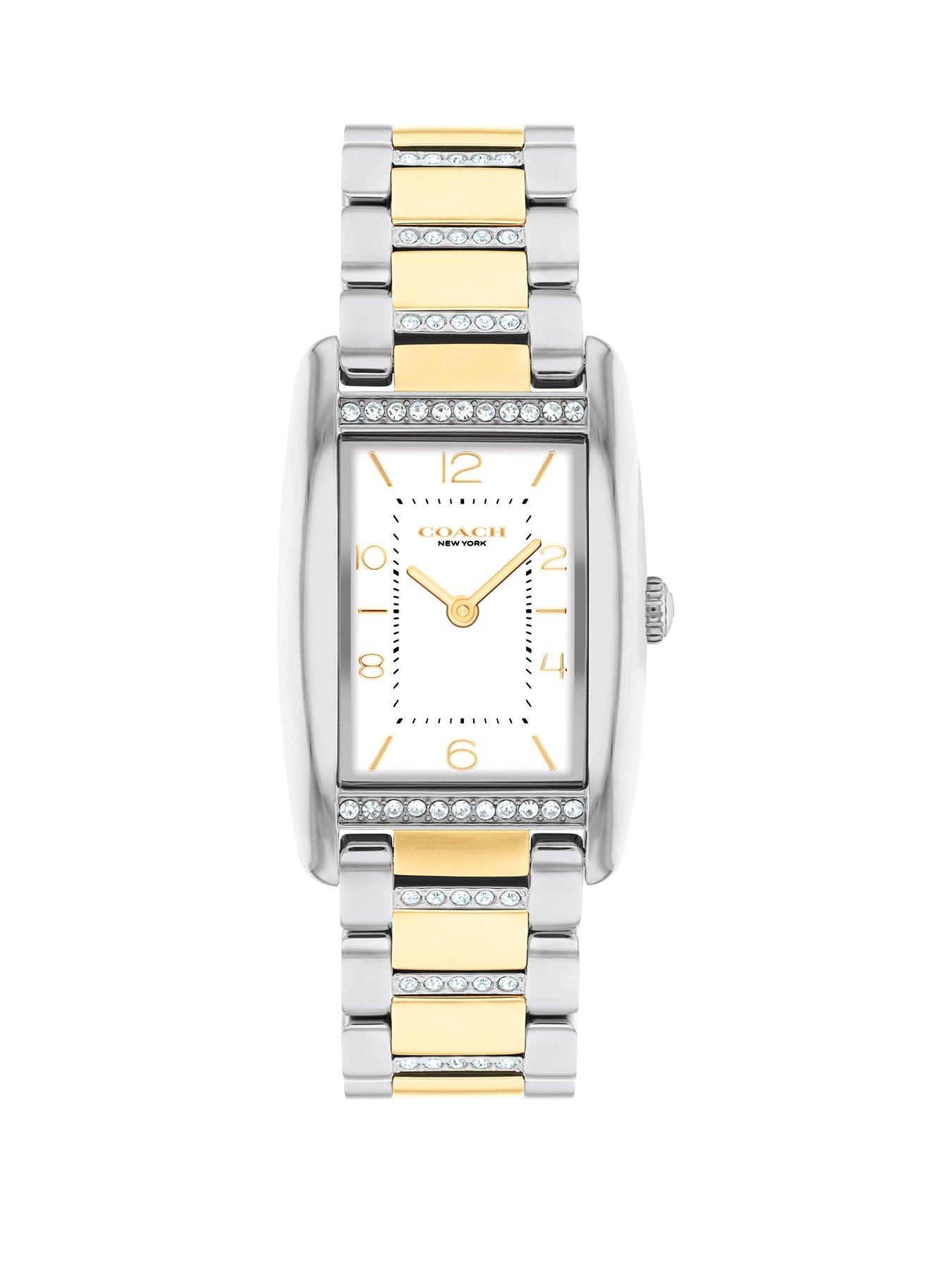 COACH Ladies Reese Stainless Steel and Gold IP Bracelet Watch