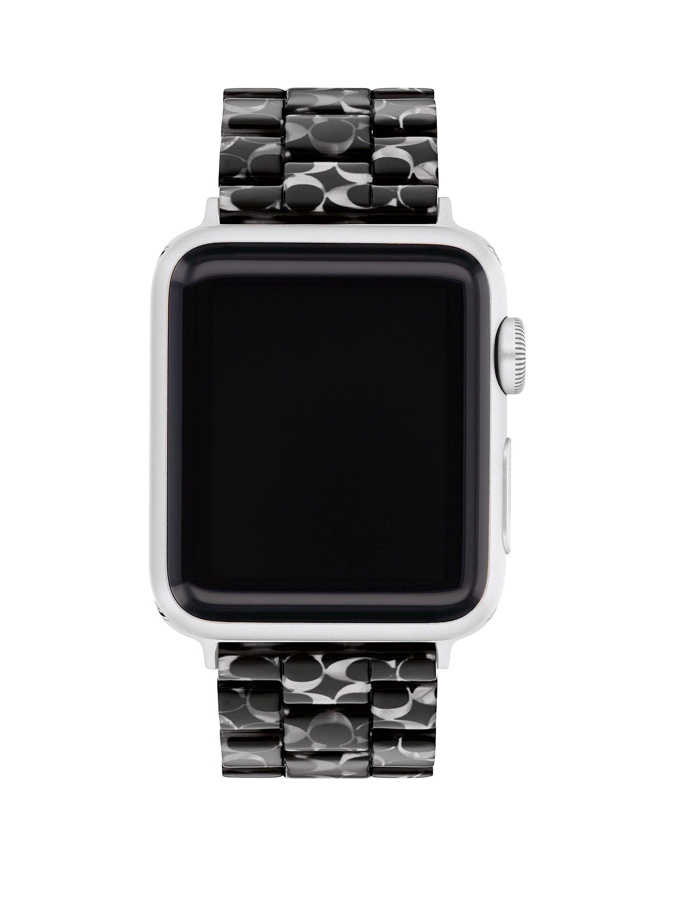 Product photograph of Coach Ladies Acetate Apple Strap from very.co.uk