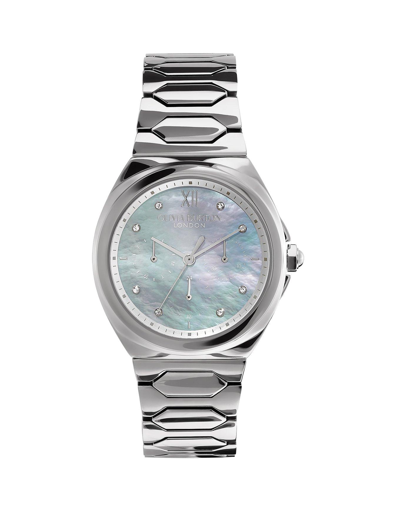 Product photograph of Olivia Burton 36mm Stainless Steel Lustre Watch from very.co.uk