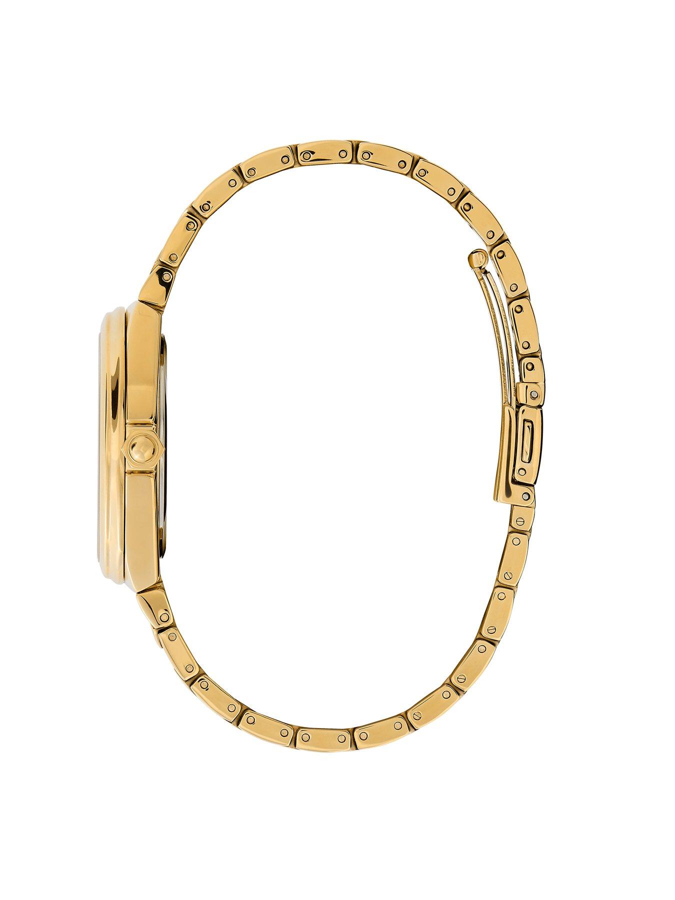 Olivia Burton 36mm Gold IP Lustre Watch Very