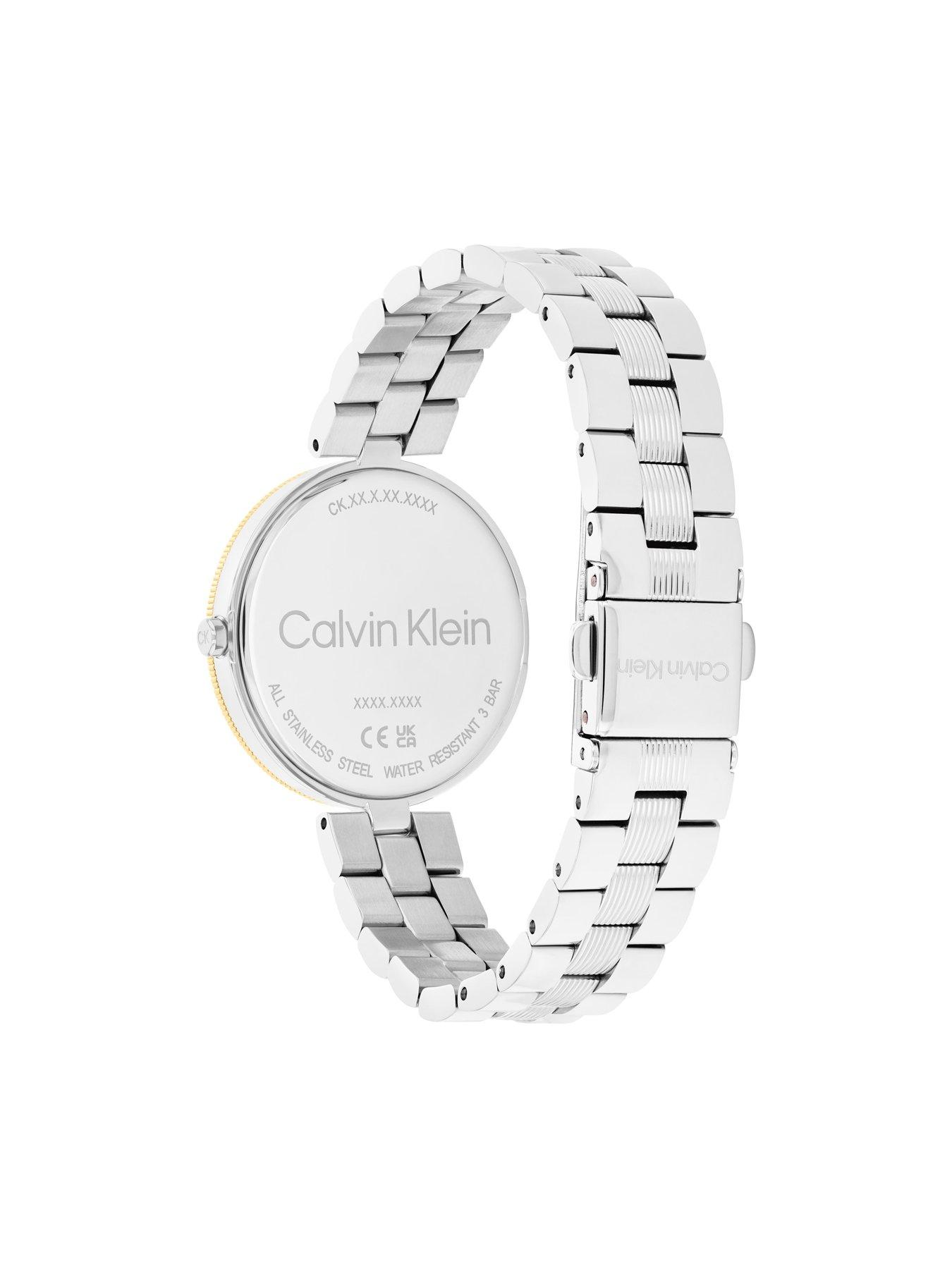 Calvin Klein 25200337 Shape (38.5mm) Silver Dial / Two-Tone Watch