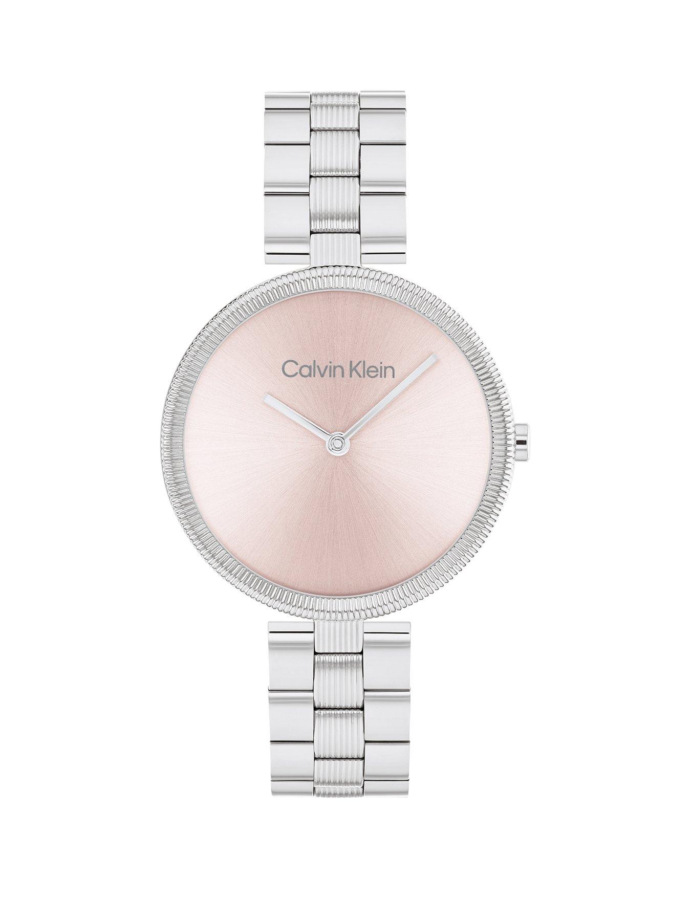 Product photograph of Calvin Klein Women S Calvin Klein Stainless Steel Bracelet Watch from very.co.uk