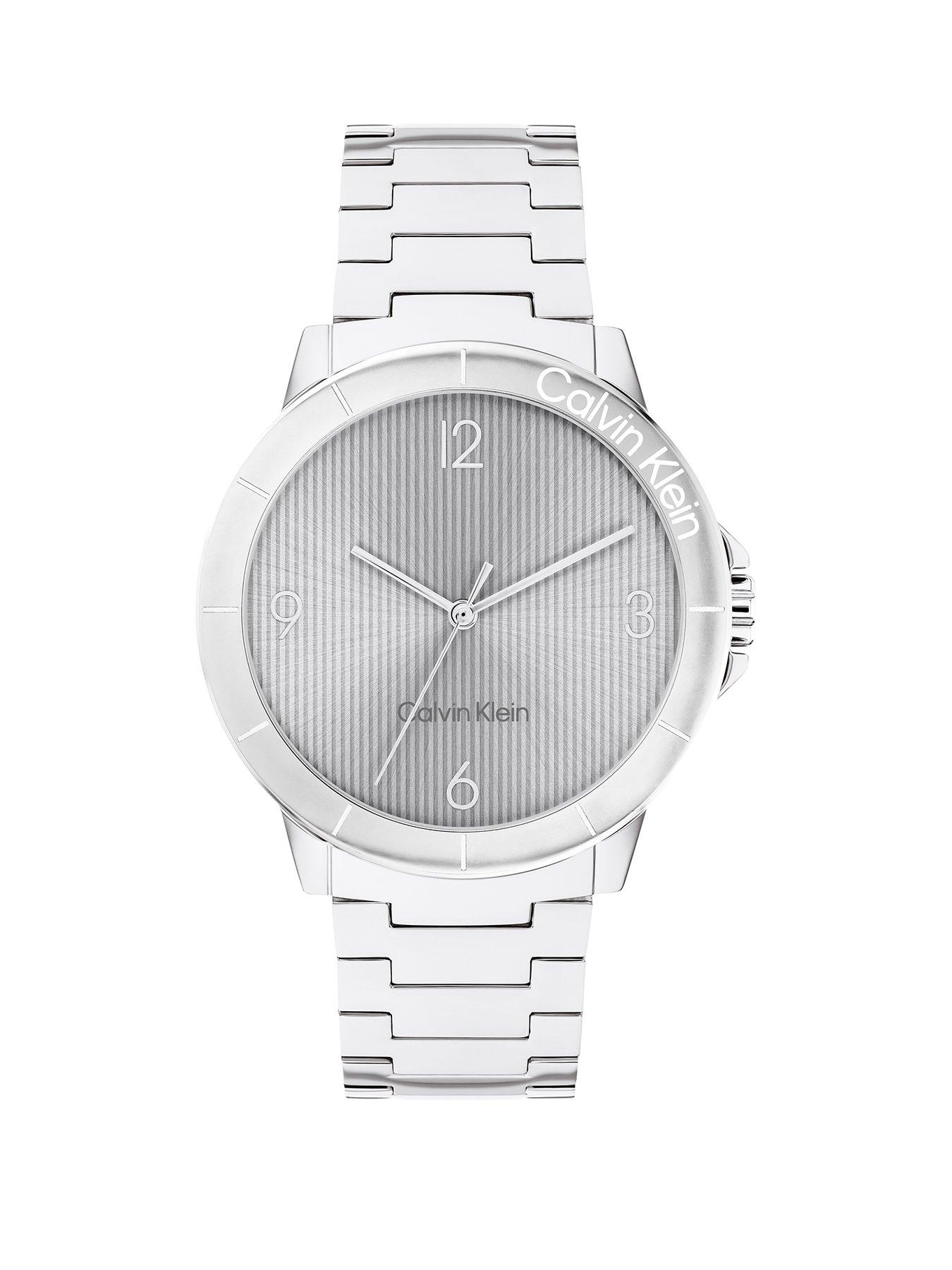 Product photograph of Calvin Klein Women S Calvin Klein Stainless Steel Bracelet Watch from very.co.uk