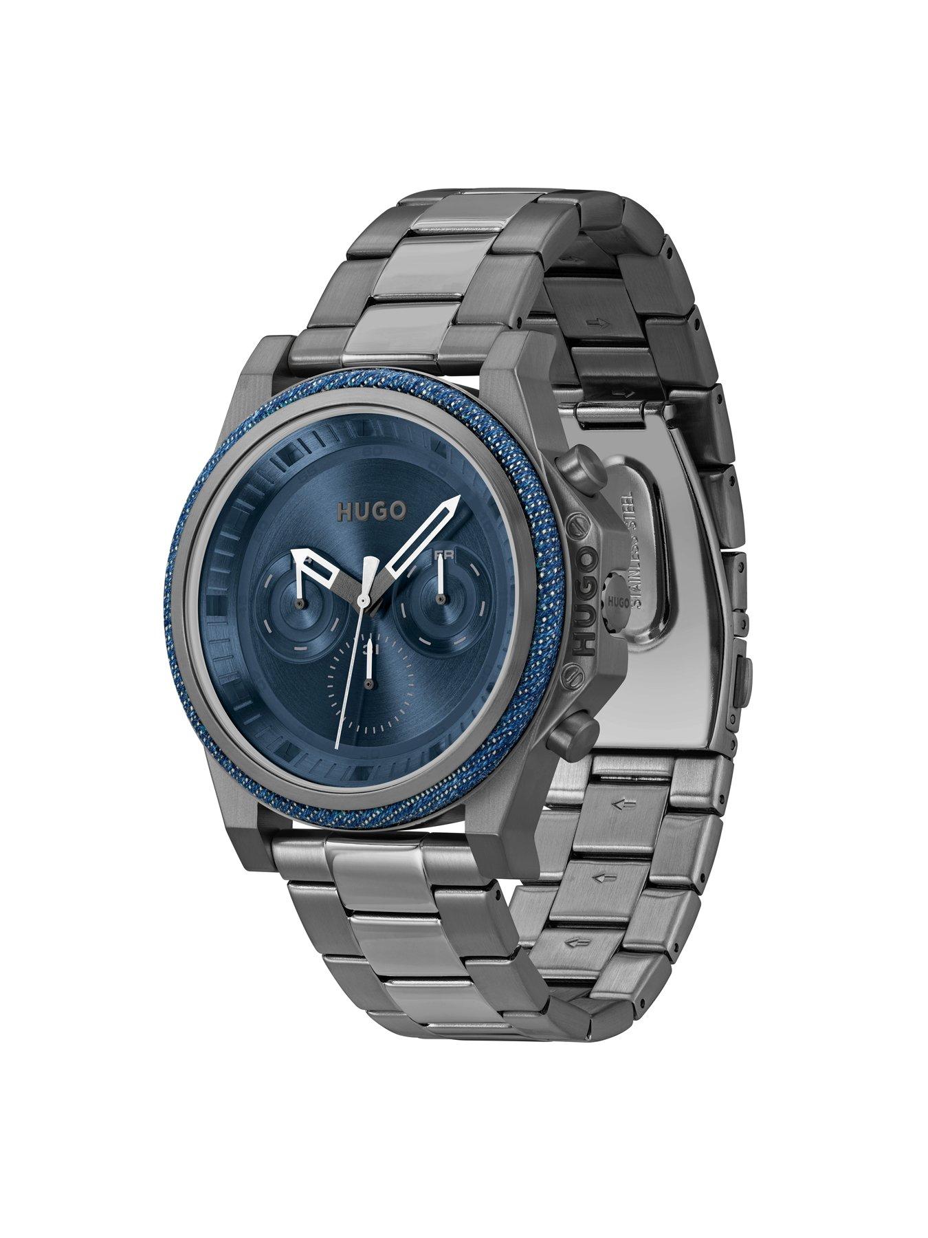 Image 3 of 6 of HUGO Gents #BRAVE Grey IP Watch