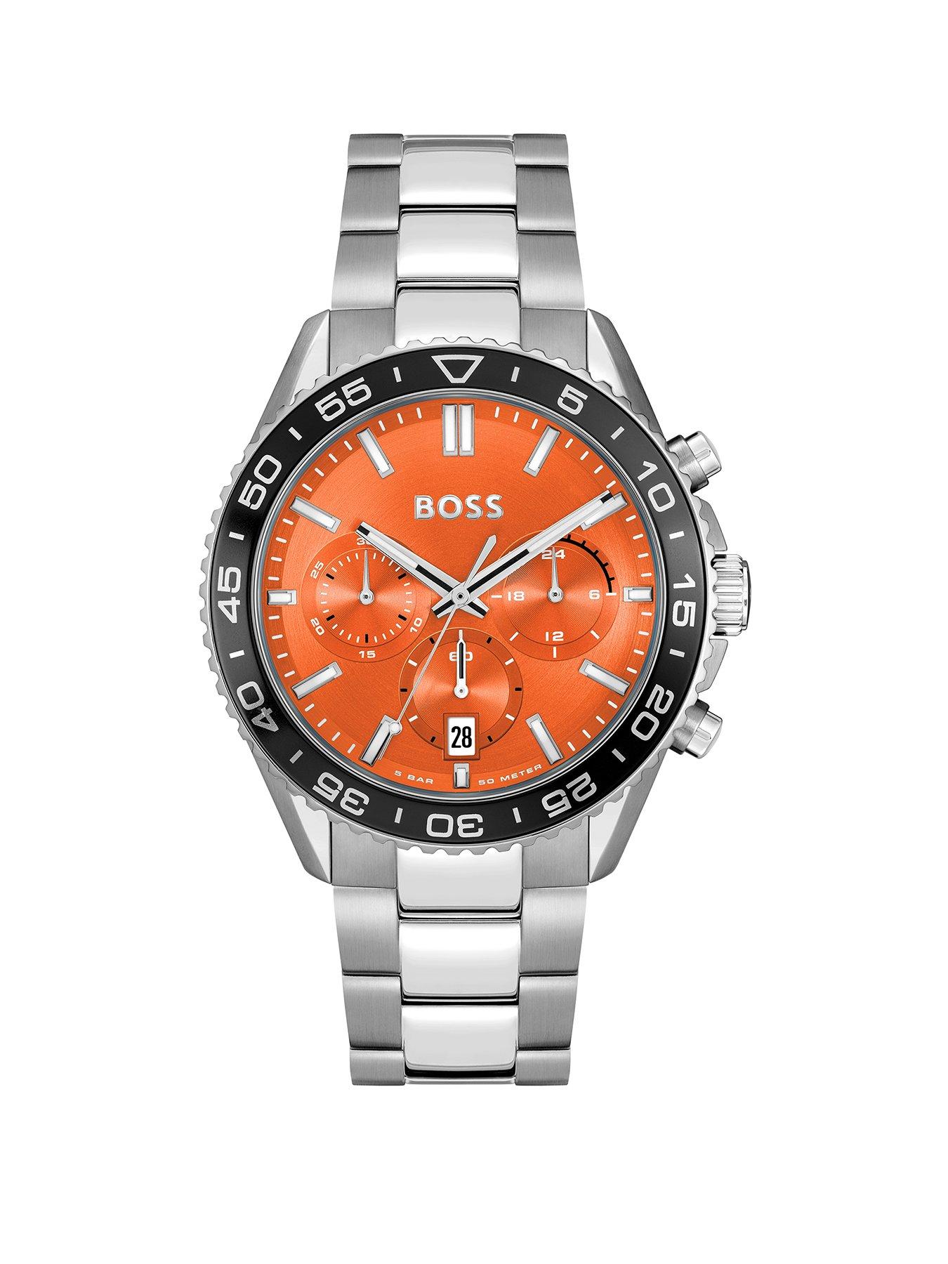 BOSS Gents Runner Chronograph Stainless Steel Bracelet Watch Very